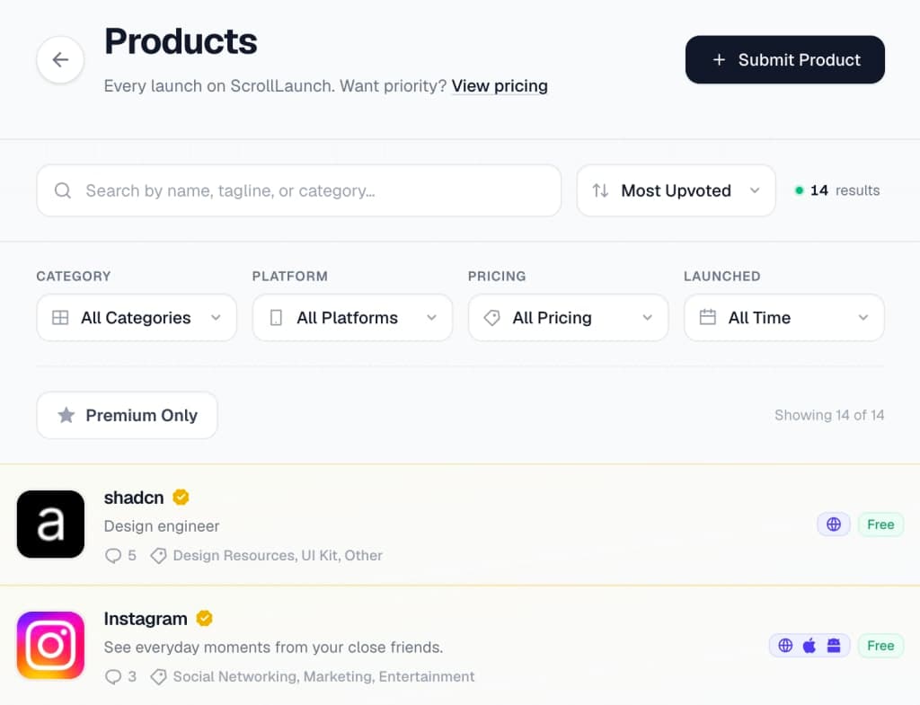 ScrollLaunch screenshot 5