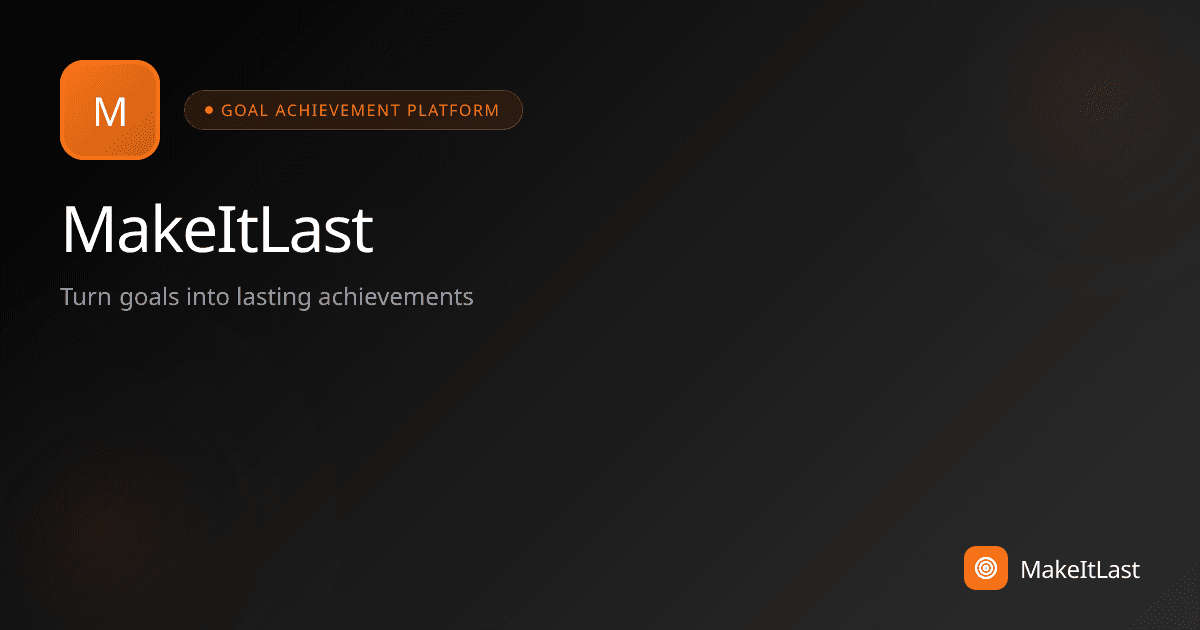 Achieve Your Goals with MakeItLast: A Comprehensive Guide — cover