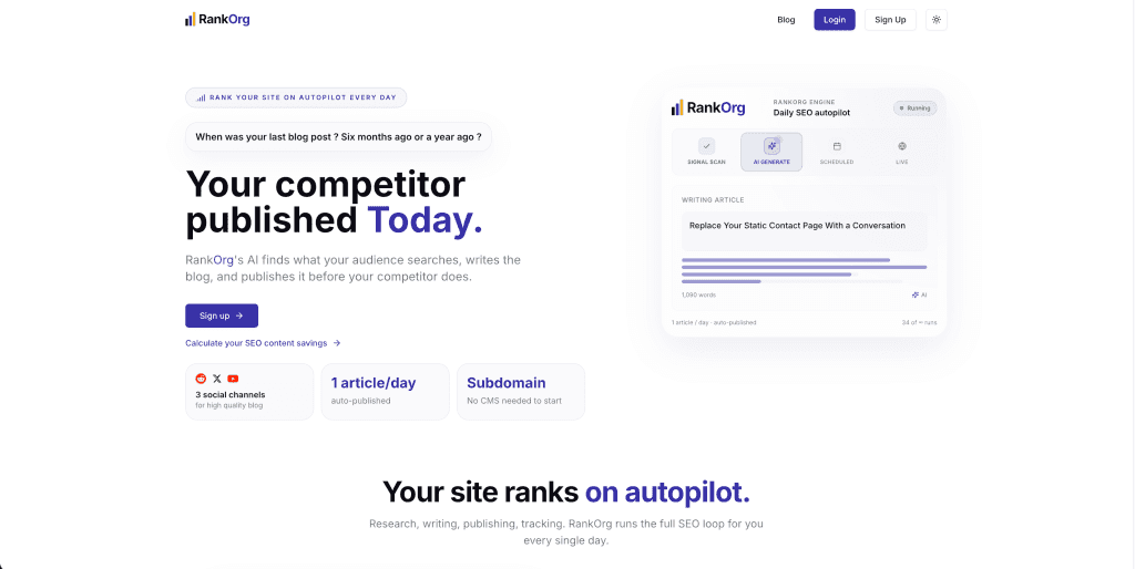 RankOrg screenshot 1