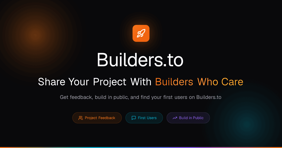 Builders.to - Builders.to — The operating system for solo SaaS founders