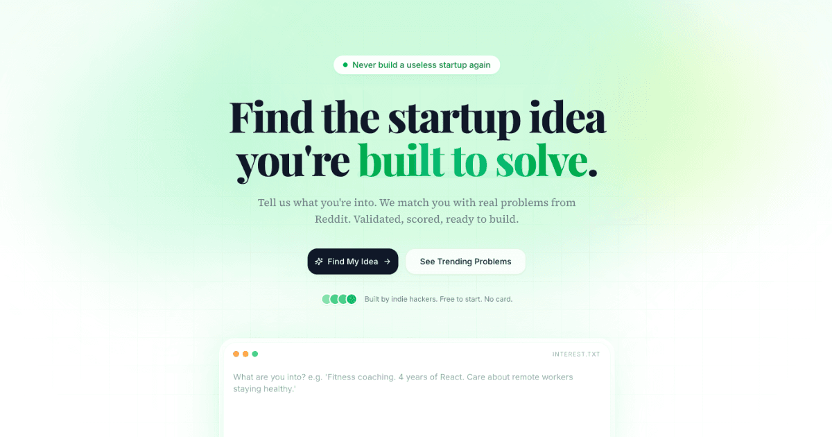 ideaFast - Build Products People Actually Want.