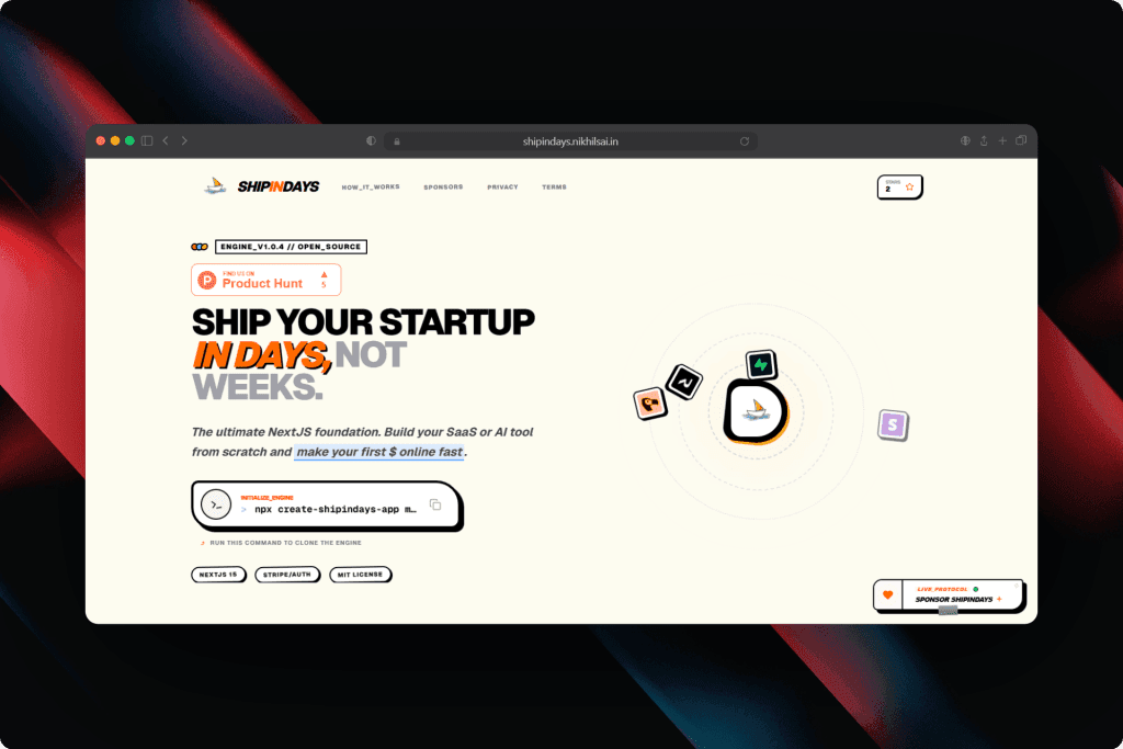 Shipindays screenshot 1