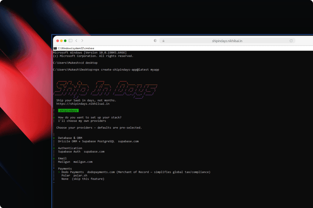 Shipindays screenshot 2