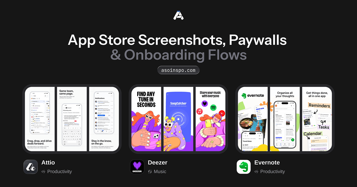 Asoinspo - App Store Screenshot Inspiration
