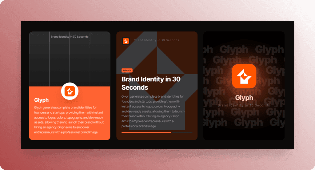 Glyph - brand identity generator screenshot 3 of 5