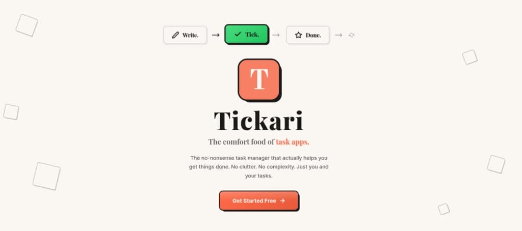 Tickari – Minimal Task Manager screenshot 1