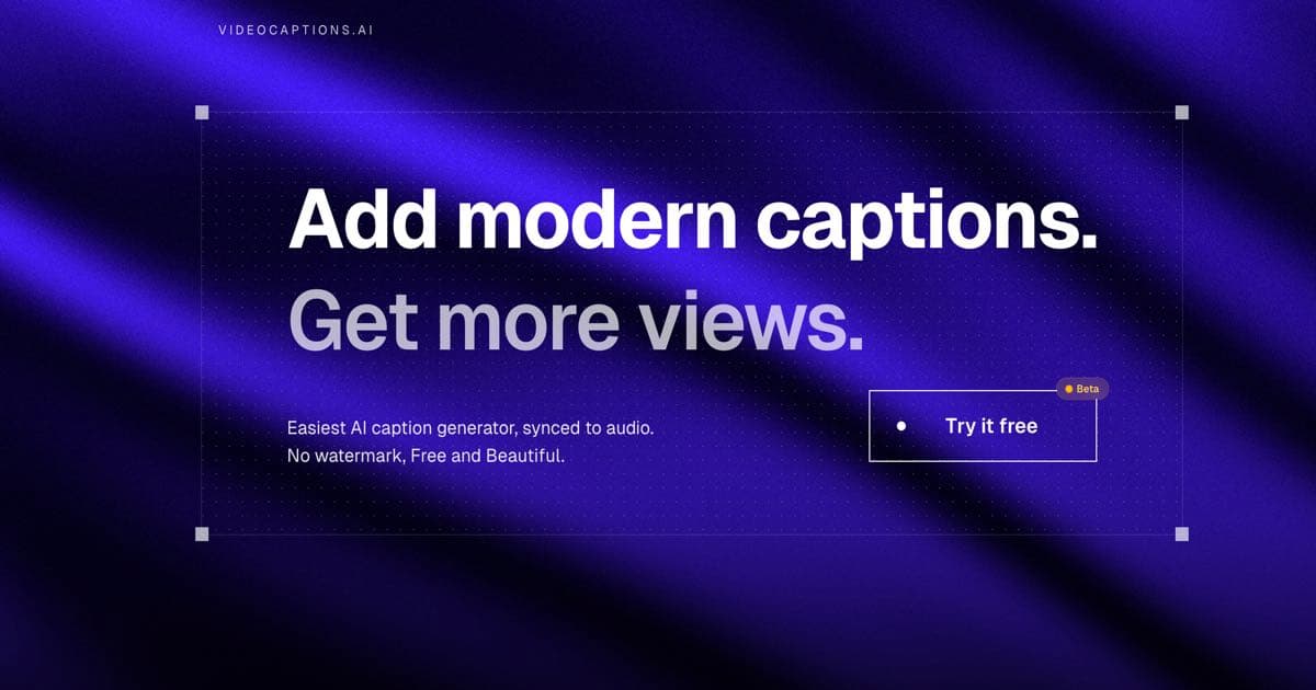 VideoCaptions.AI - Free AI Video Caption & Subtitle Generator