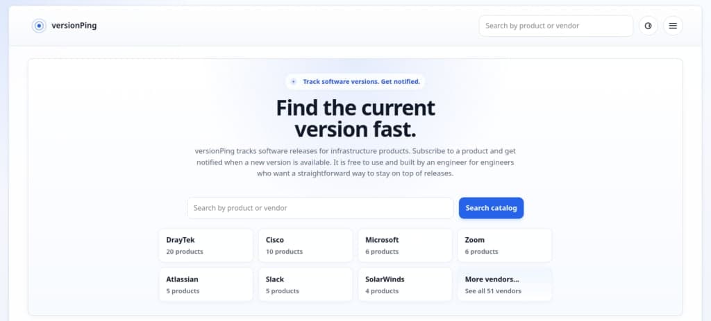 versionPing screenshot 1