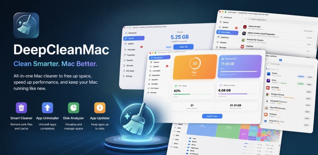 DeepCleanMac screenshot 1