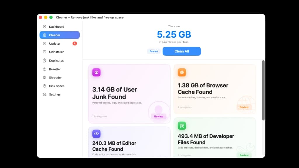 DeepCleanMac screenshot 3