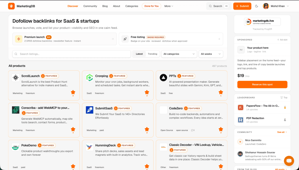 Dofollow Backlinks for SaaS & Startups screenshot 1