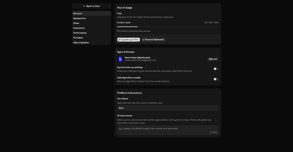 AgentOne - Free AI Agent and Deep Researcher screenshot 2