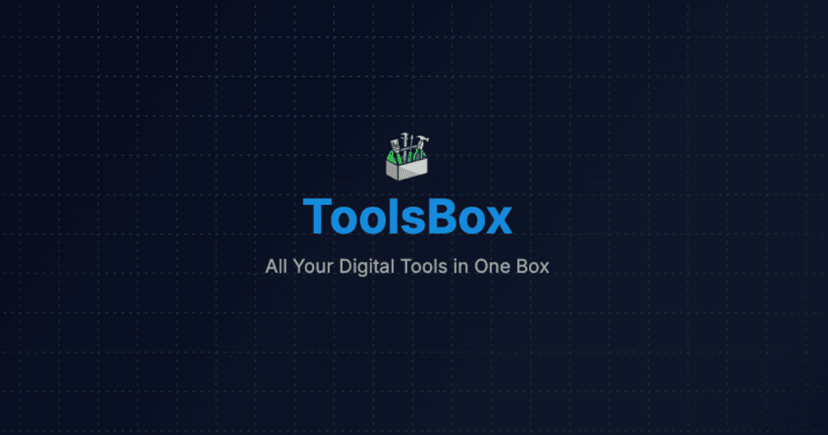 ToolsBox - Free Online Tools - 688+ Utilities