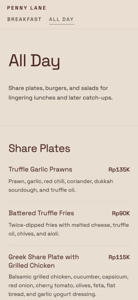 Menu Builder screenshot 3
