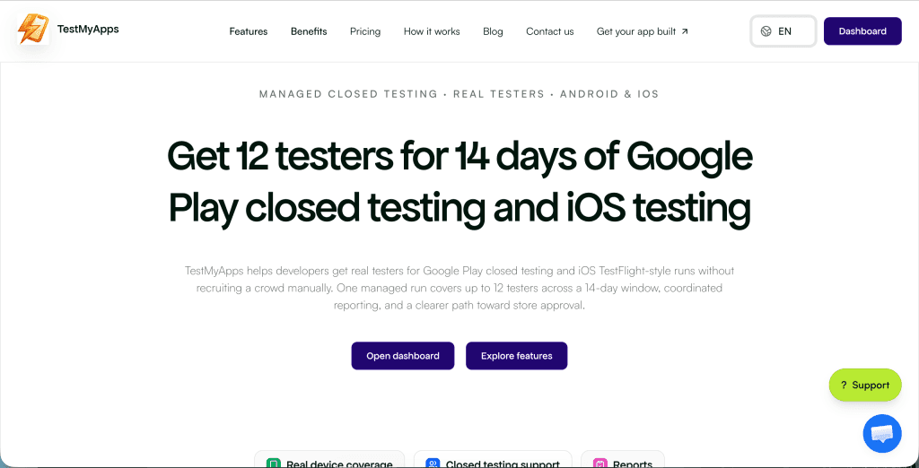 TestMyApps screenshot 1