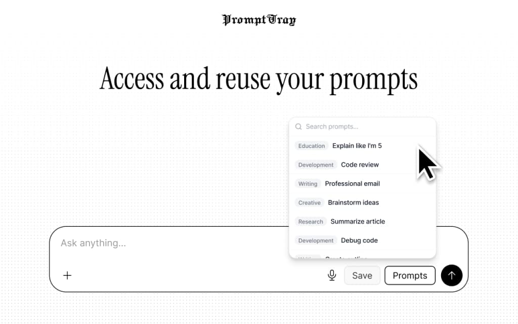 PromptTray screenshot 3