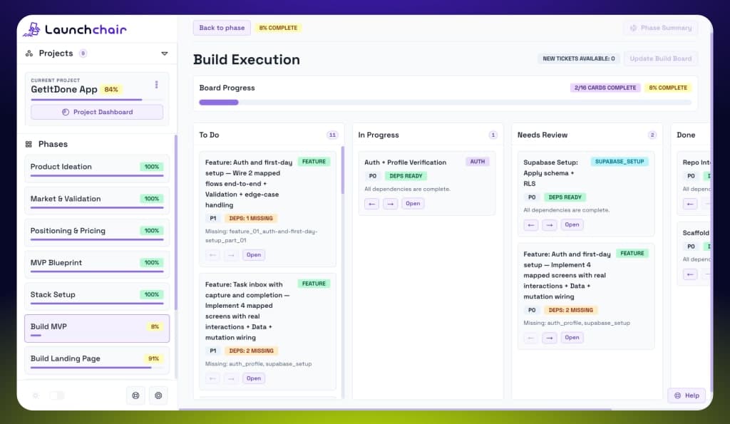 LaunchChair screenshot 2