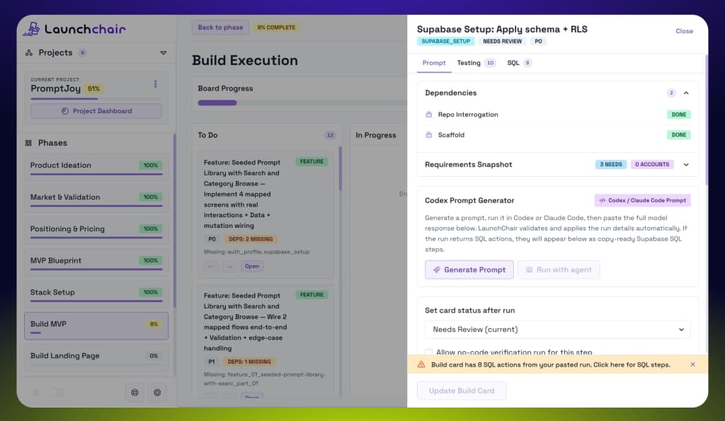 LaunchChair screenshot 3