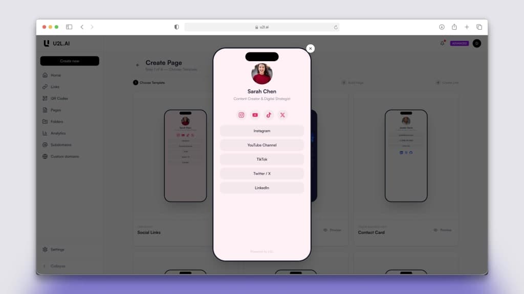 U2L AI - Short Links, QR Codes & Bio Pages screenshot 5
