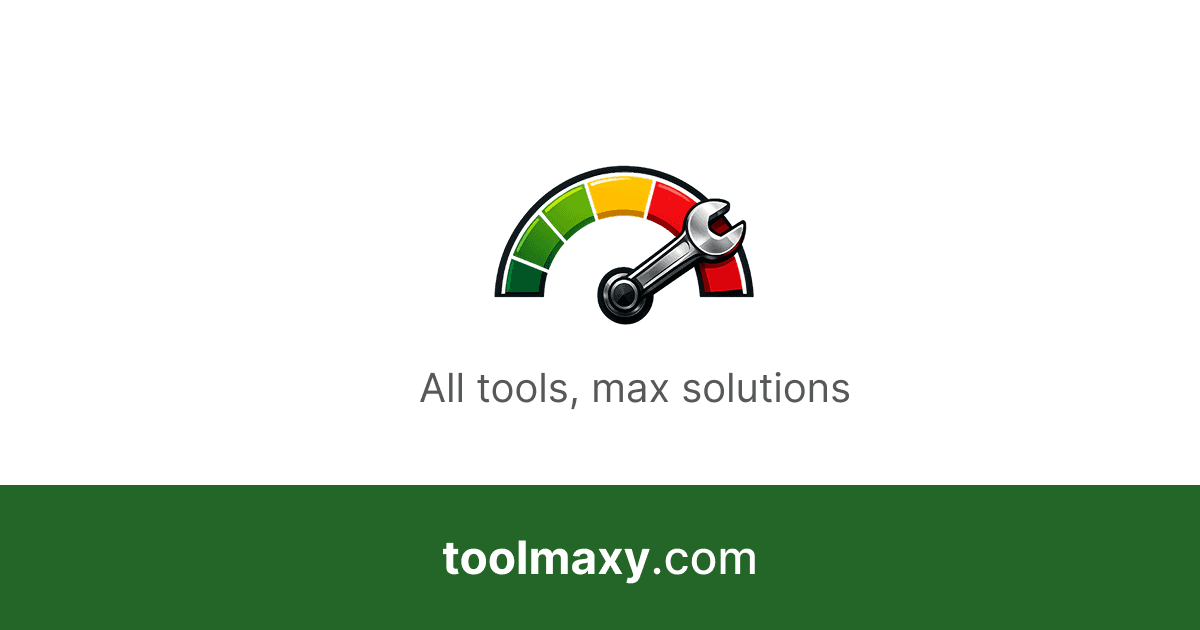 Toolmaxy - Free Online Tools for Everyday Tasks