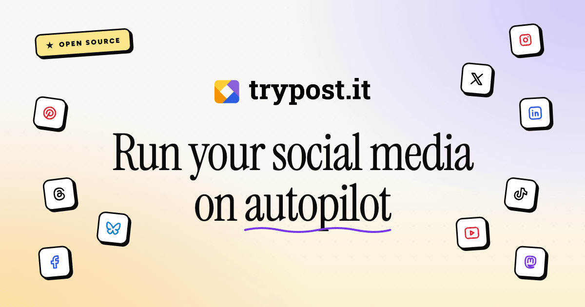 TryPost - Open Source Social Media Scheduler