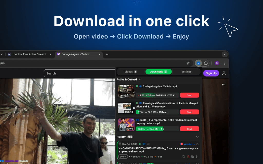 MAX Video Downloader screenshot 1