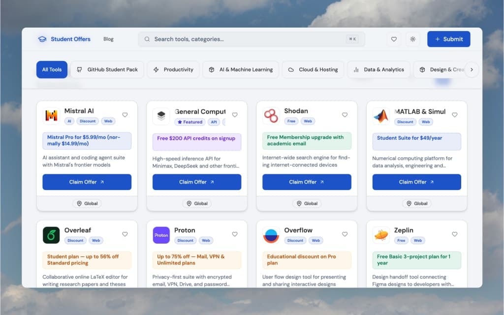 Student Offers screenshot 2