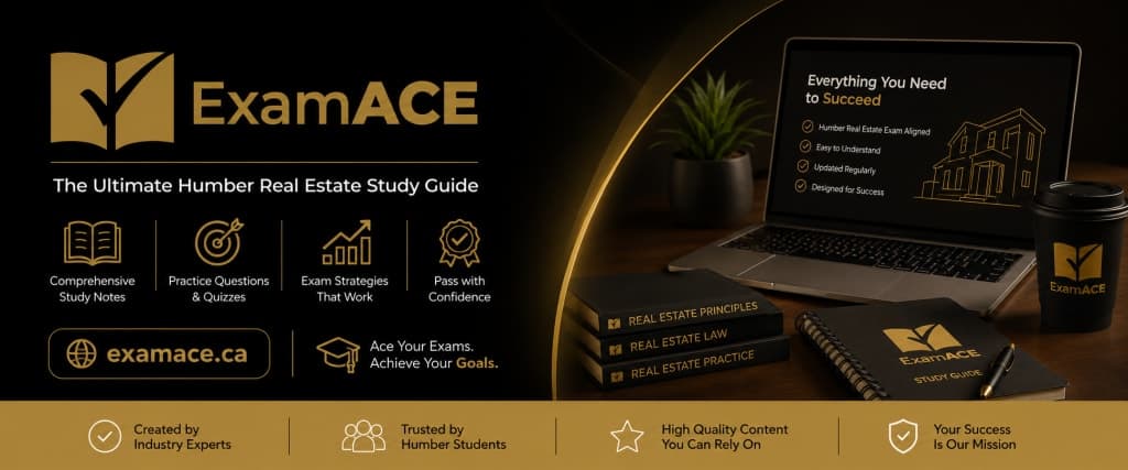 ExamAce | Humber Real Estate Exam Prep | Ontario screenshot 1
