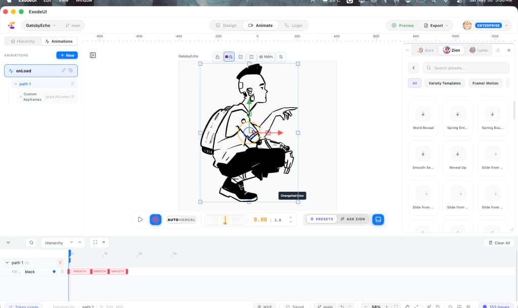 ExodeUI screenshot 2 of 3
