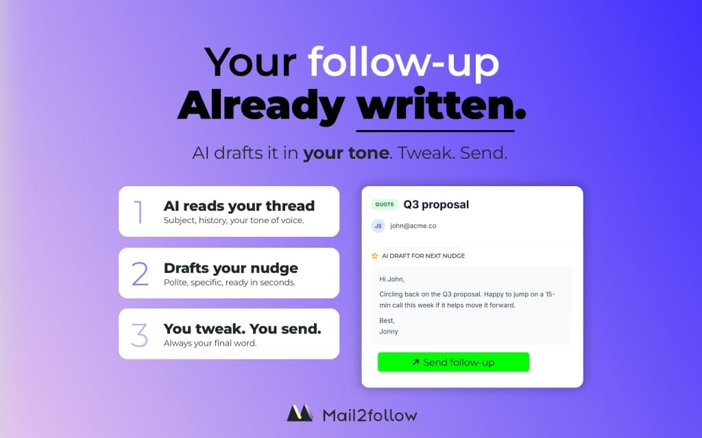Mail2Follow screenshot 4 of 5