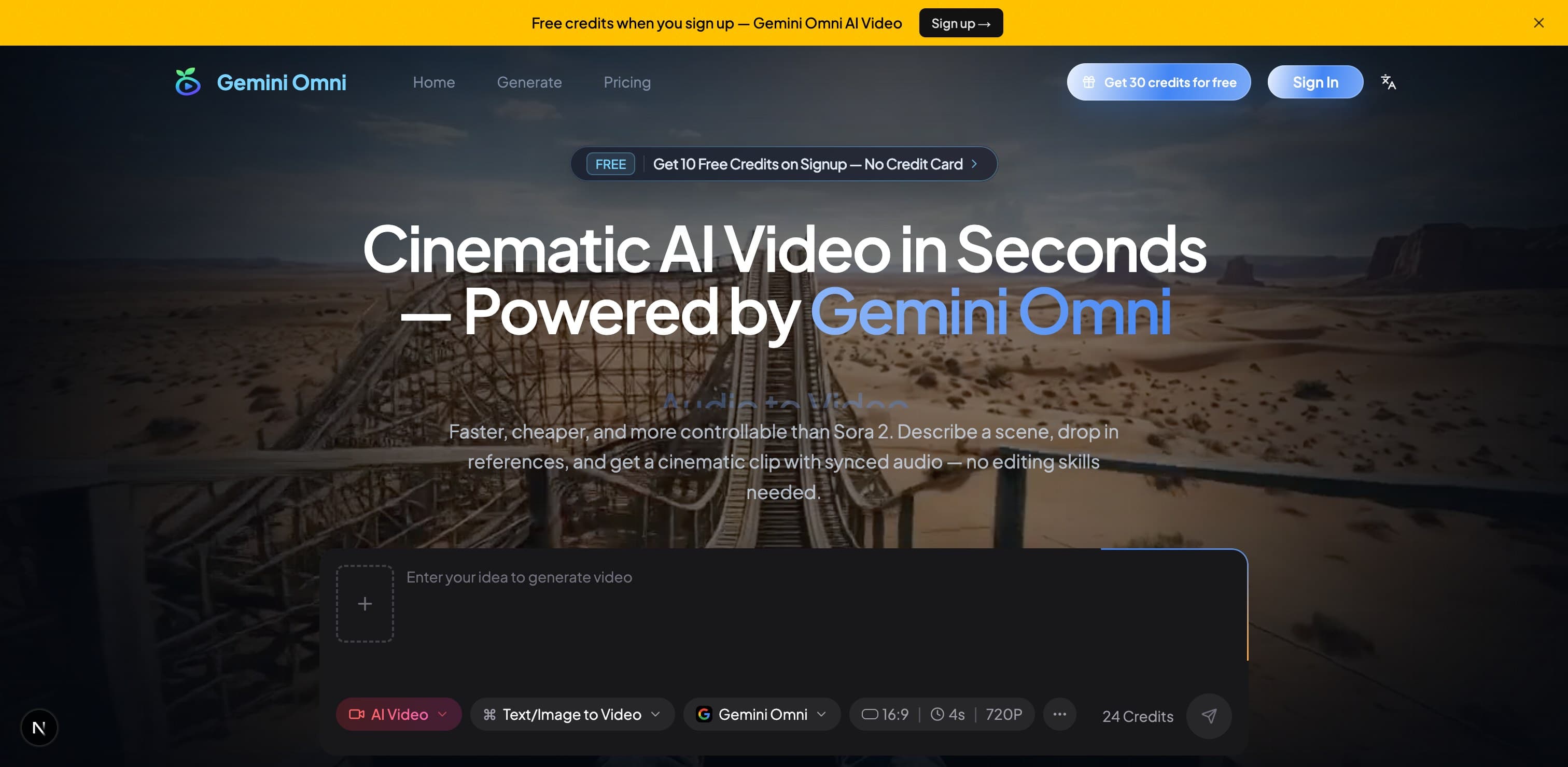 Gemini Omni AI Video Generator — Cinematic AI Video in Seconds