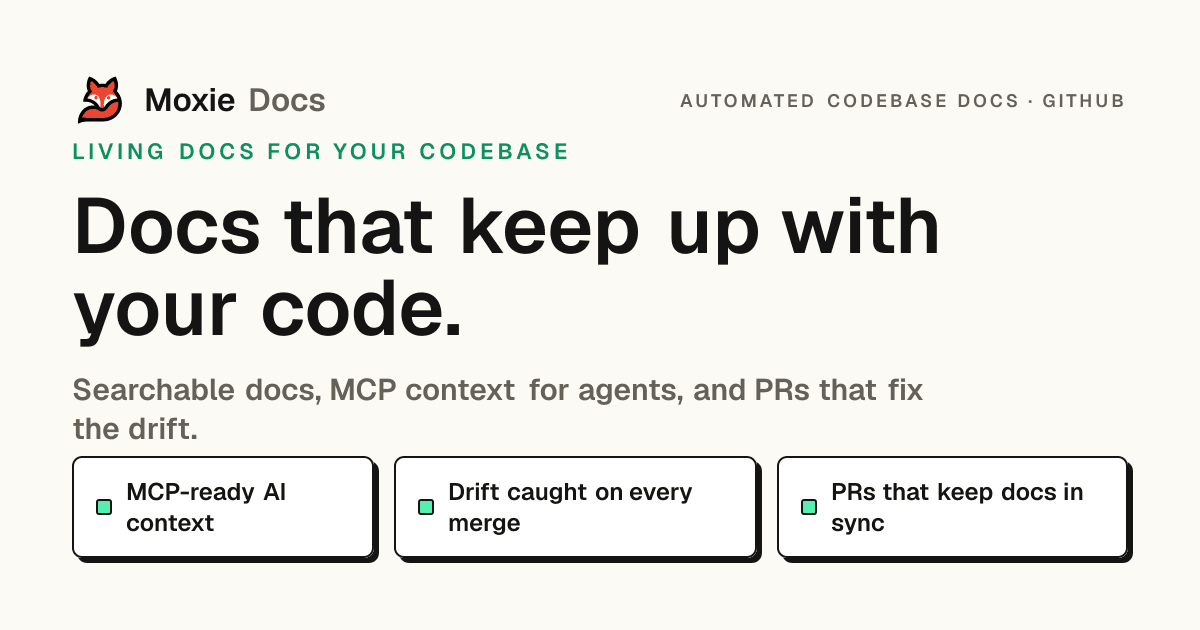 Moxie Docs: Automating Documentation for GitHub Repositories - cover