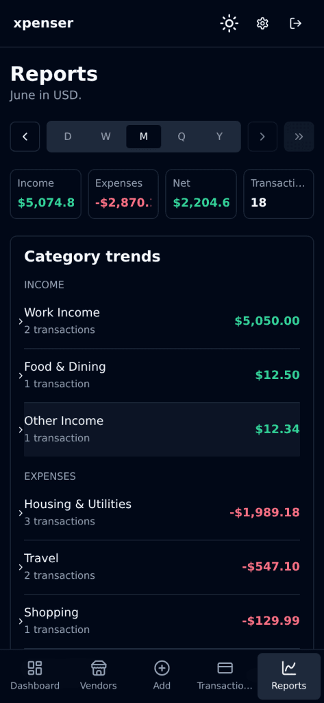xpenser screenshot 1 of 5