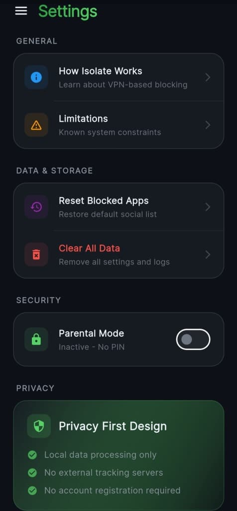 Isolate AppBlocker & BlockWiFi screenshot 6