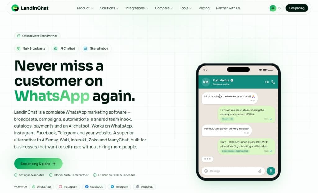 LandinChat screenshot 1 of 3
