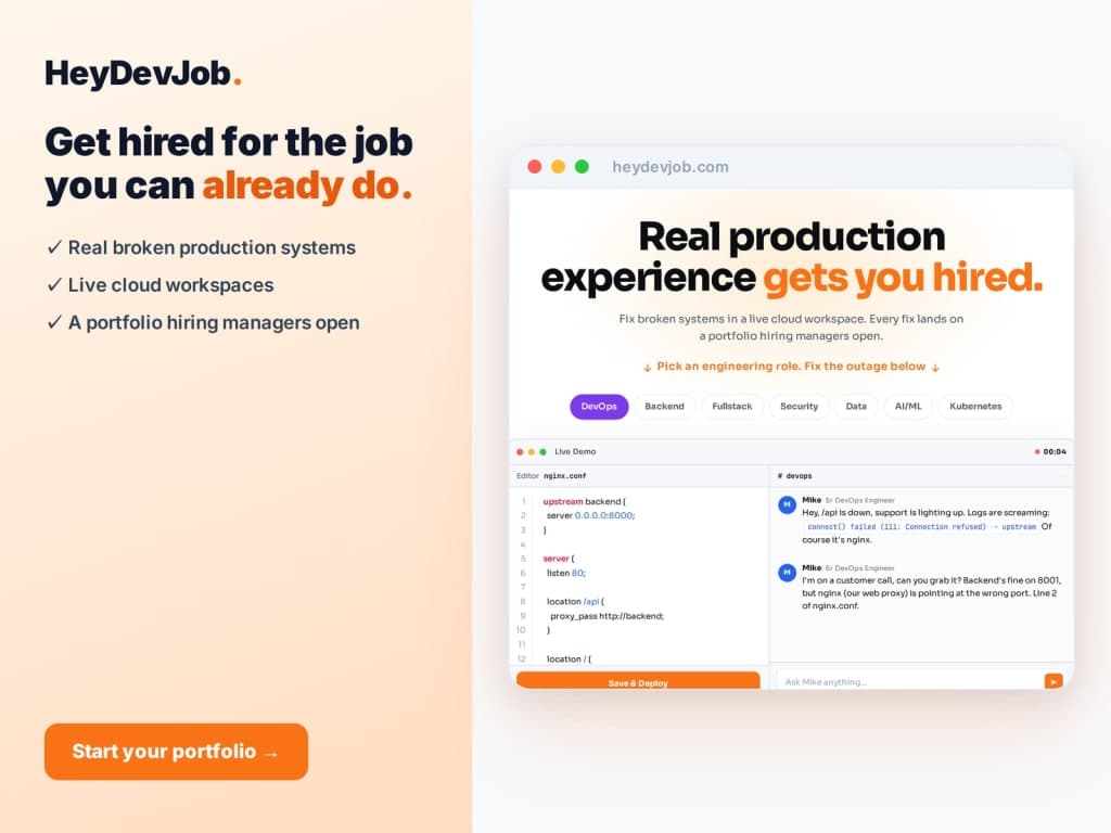 HeyDevJob screenshot 1