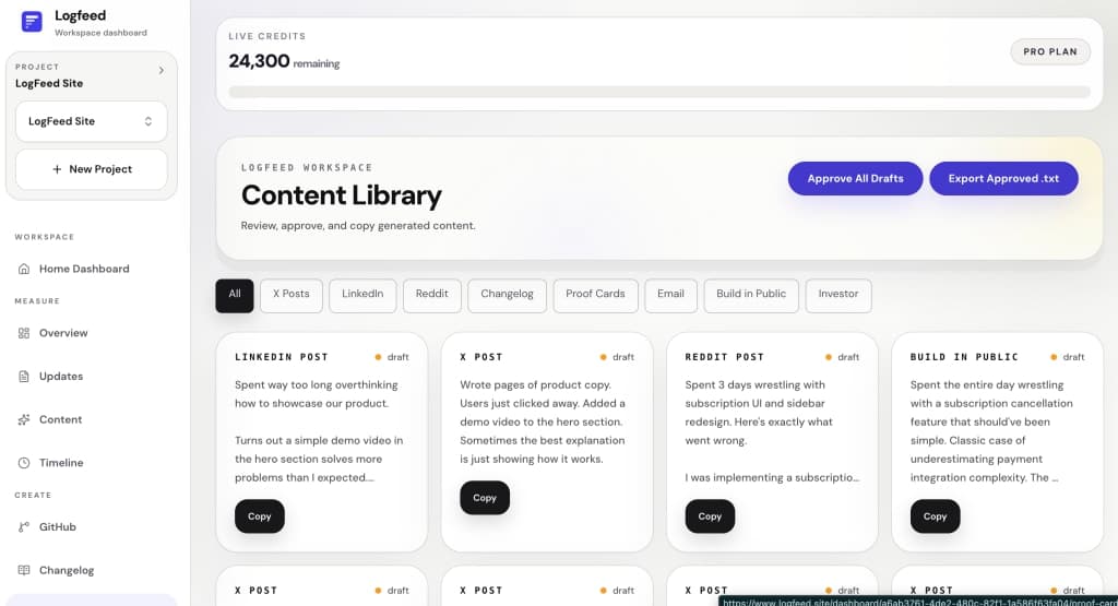 Logfeed screenshot 4 of 6