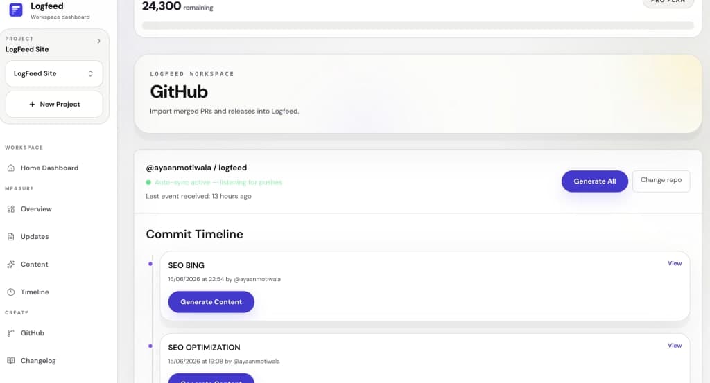Logfeed screenshot 6 of 6