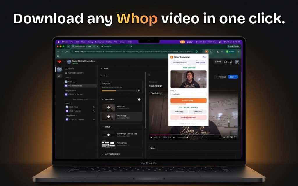 WHOP DOWNLOADER screenshot 1