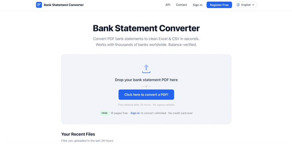 Bank Statement Engine screenshot 1
