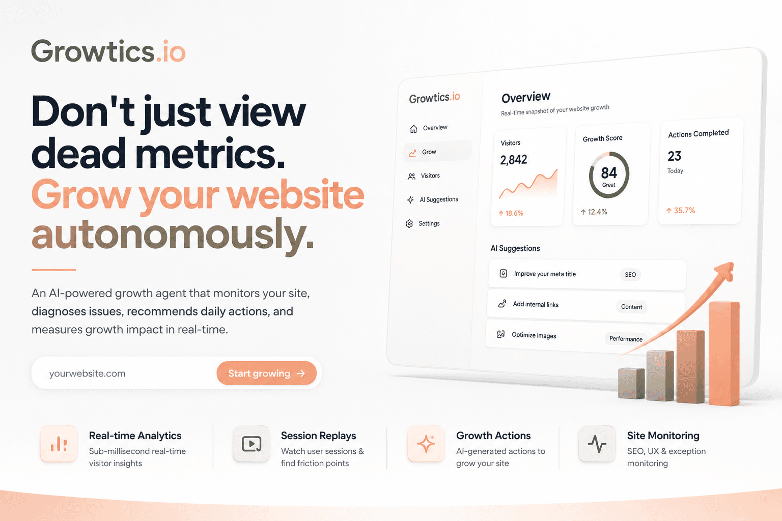 Growtics: Privacy Web Analytics & AI Growth Agent — Your AI Growth Agent for Your Website