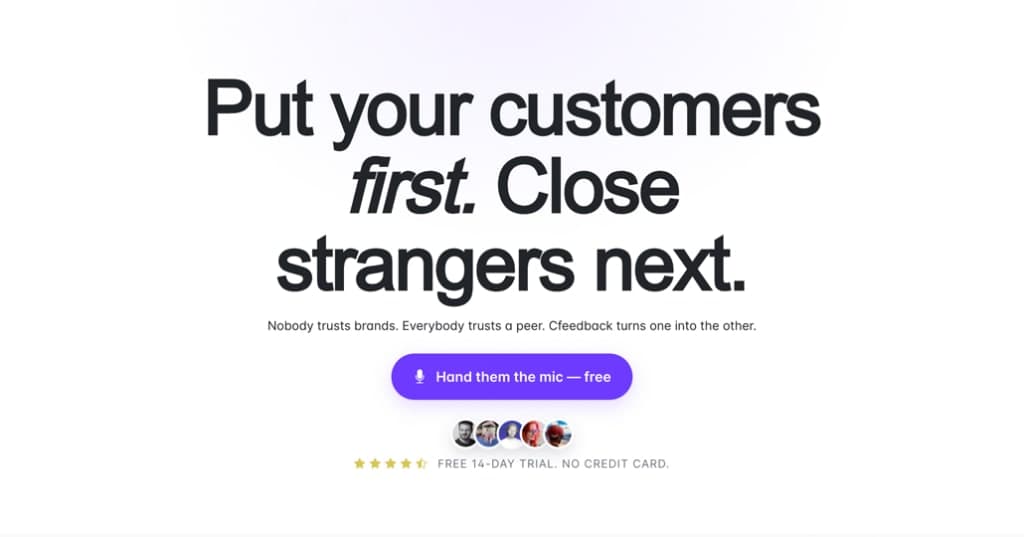 Customer Feedback screenshot 1 of 1