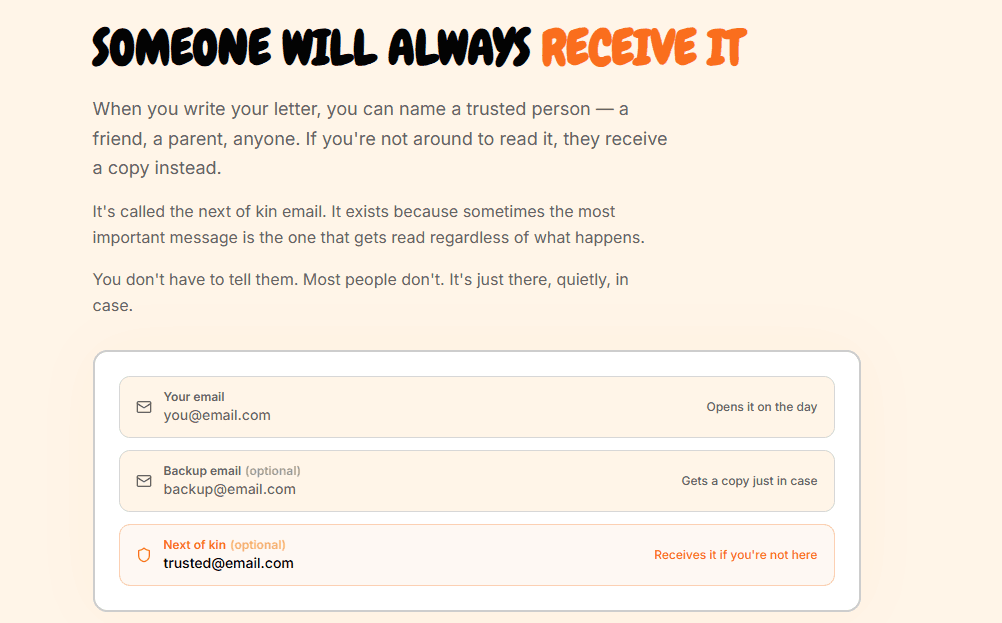 DearTomorrowMe screenshot 2 of 3