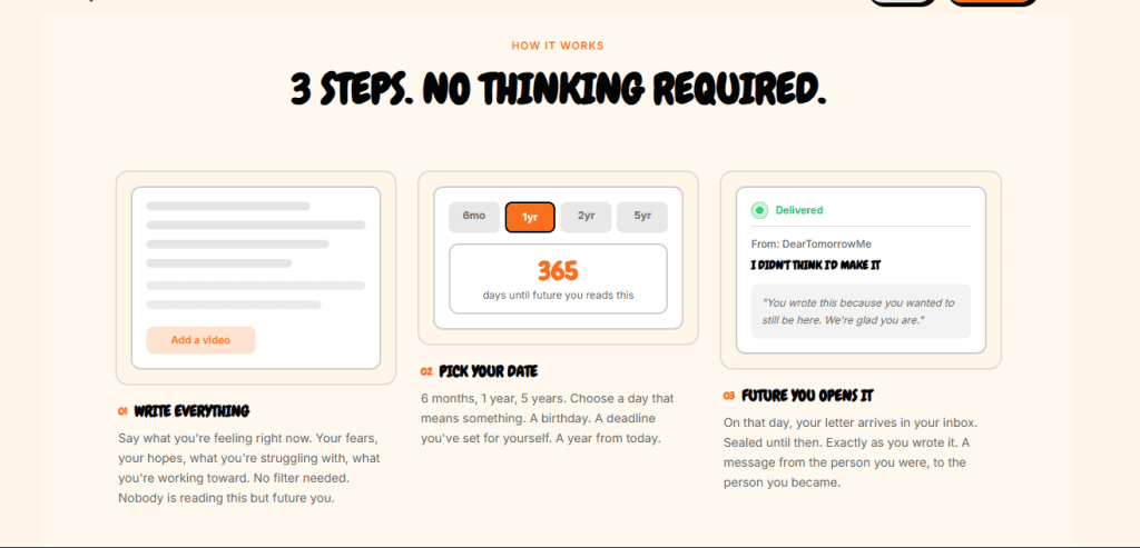 DearTomorrowMe screenshot 3 of 3