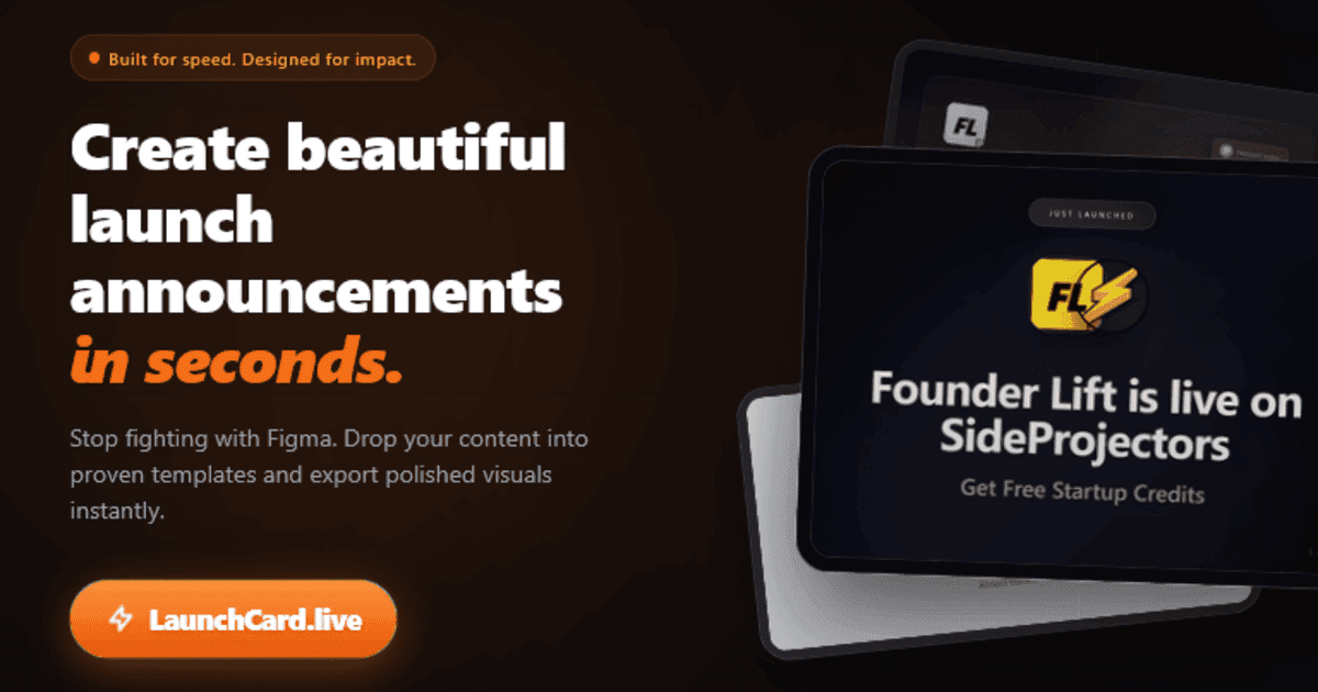 LaunchCard — Create launch cards that get attention