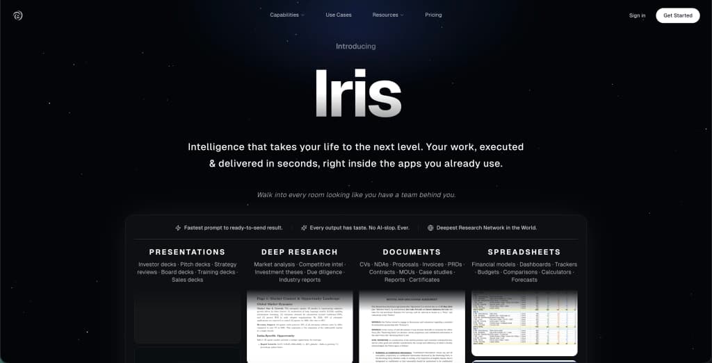 Iris Intelligence screenshot 1