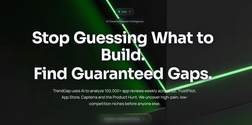 Trendgap.io screenshot 1 of 4