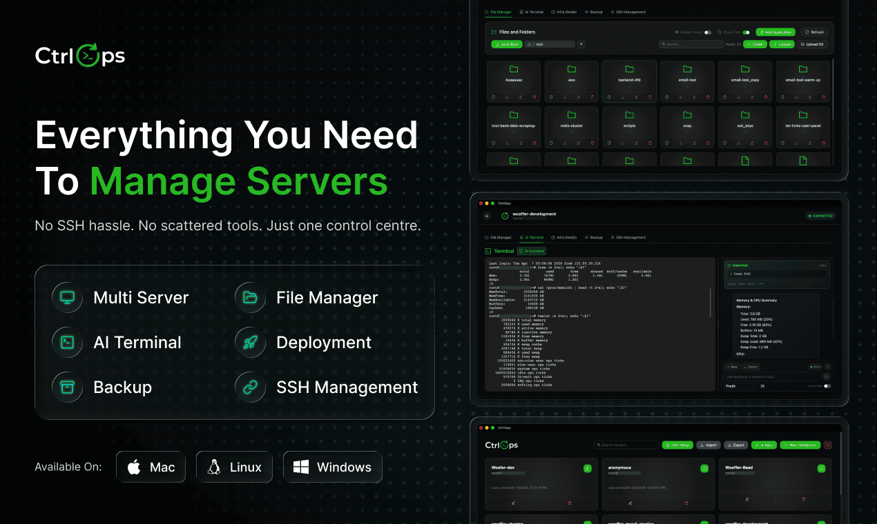 CtrlOps — AI-Powered Server Management & DevOps Tool
