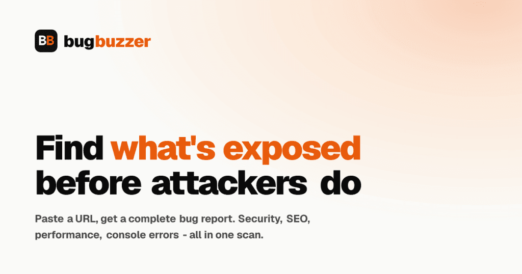 BugBuzzer - An external security scanner for web apps.