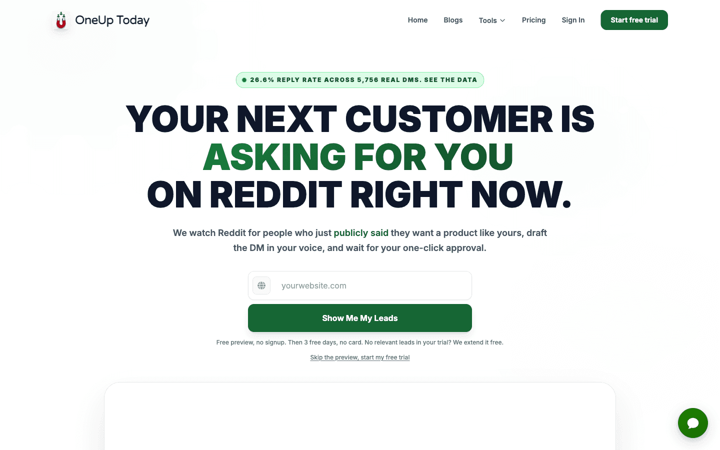 OneUp Today screenshot 1 of 1